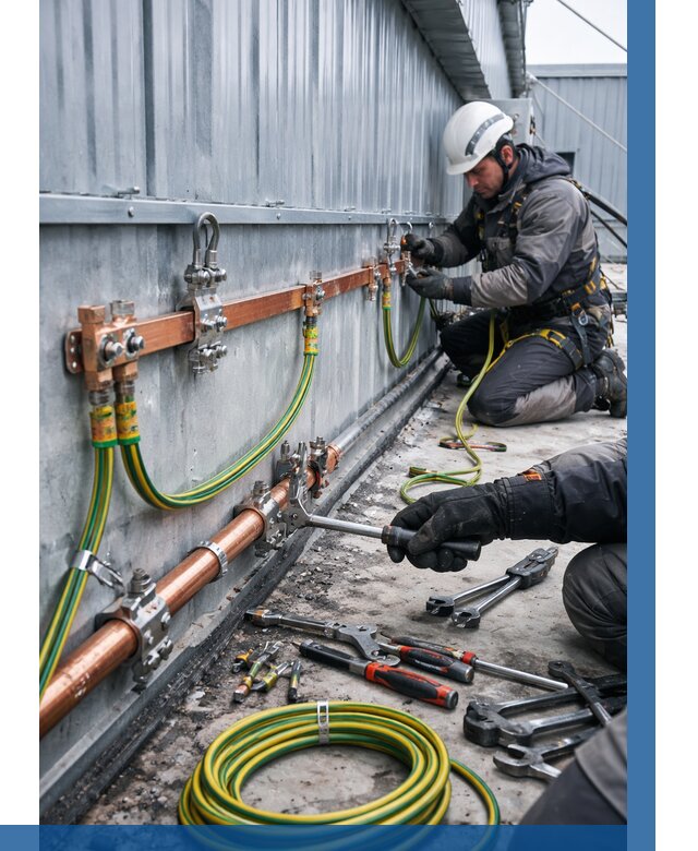 Монтаж заземления здания в Дзержинске от 25418 р. | ВЫСОТНИК-Дзр