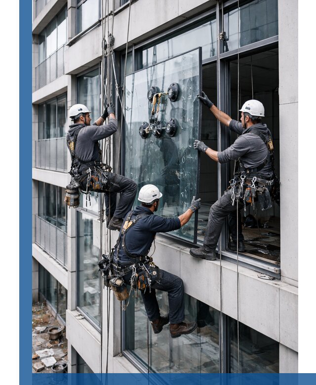Фасадное остекление и монтаж витражей зданий в Дзержинске под ключ