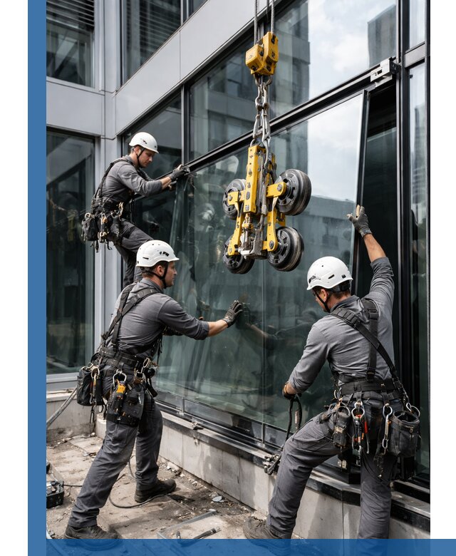 Структурное остекление фасадов в Дзержинске монтаж и обслуживание