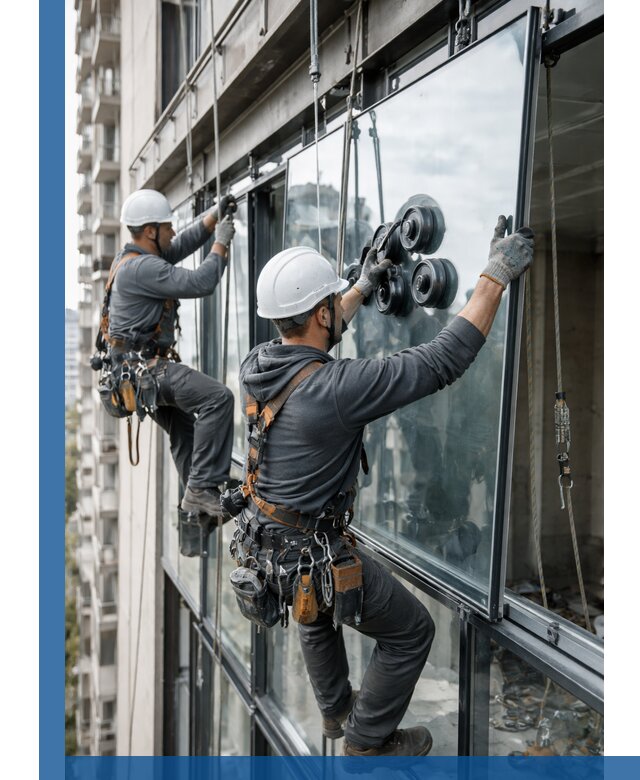 Витражное остекление фасадов и лоджий в Дзержинске под ключ