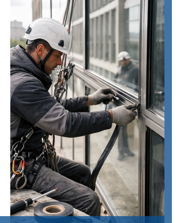 Ремонт витражных конструкций в Дзержинске от 3558 р. | ВЫСОТНИК-Дзр