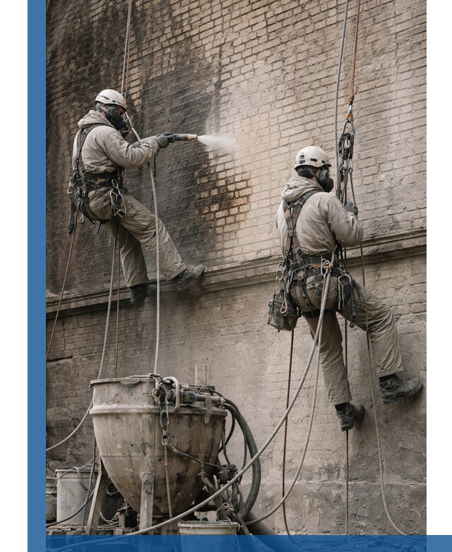 Пескоструйная очистка фасадов в Дзержинске профессионально