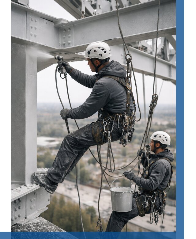 Покраска металлоконструкций на высоте в Дзержинске 356 р |ВЫСОТНИК-Дзр
