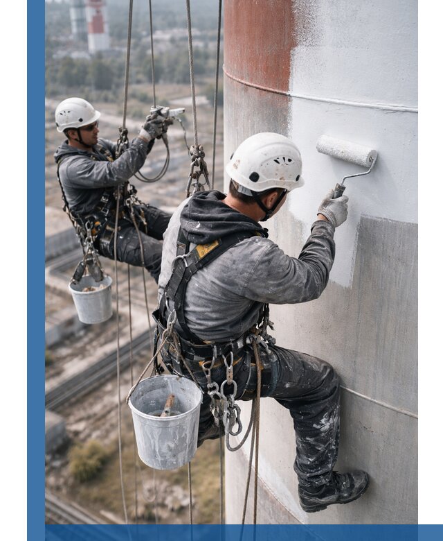 Покраска дымовых труб в Дзержинске: антикоррозийная защита и восстановление