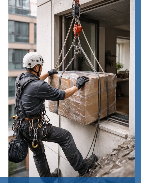 Подъем груза через окно в Дзержинске от 4575 р. | ВЫСОТНИК-Дзр