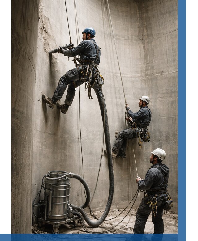 Зачистка силосов в Дзержинске от 4575 р. Договор и смета ВЫСОТНИК-Дзр