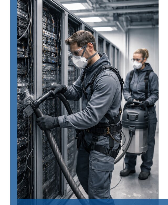 Обеспыливание серверной комнаты в Дзержинске, профессиональная очистка