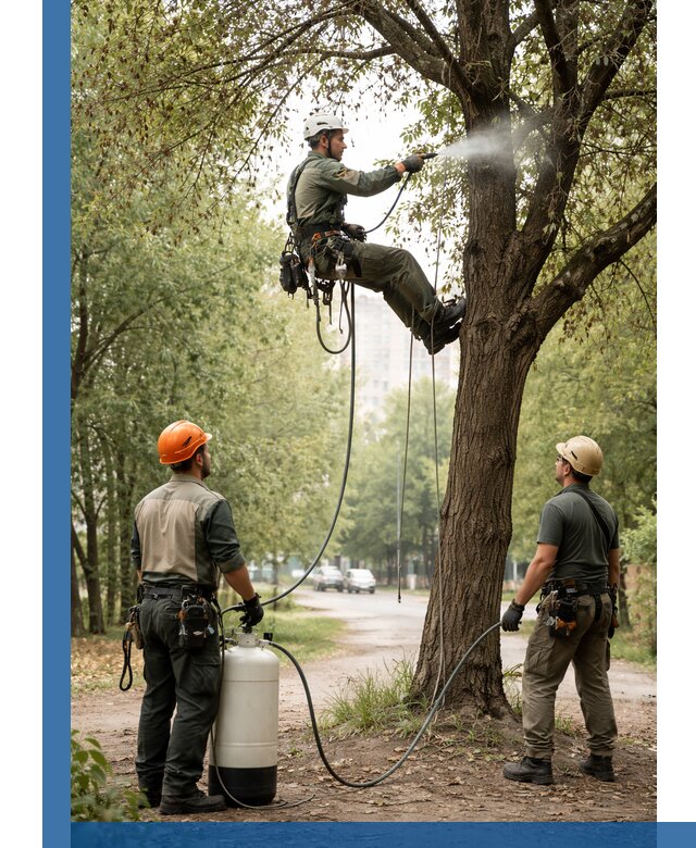 Обработка деревьев от вредителей в Дзержинске профессиональная защита